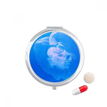Imagem de Jellyfish Caixa de armazenamento de medicamentos com tema de água azul oceano