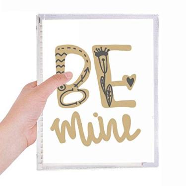 Imagem de Caderno de anotações escritas à mão Gold Be Mine com folhas soltas e diário recarregável