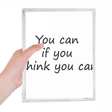 Imagem de Você pode se achar que pode anotar folhas soltas diários recarregáveis artigos de papelaria