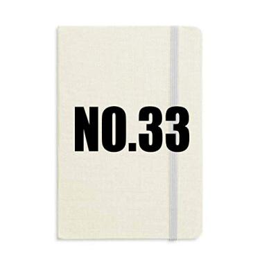 Imagem de Lucky No. 33 Caderno com nome de números, capa dura para diário clássico A5 presente