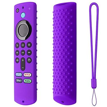 Imagem de Lamptti Capa remota/capa para Fire TV Stick 4K, suporte silicone leve, antiderrapante, à prova choque para Fire TV Cube/3ª geração Controle remoto Alexa Voice