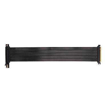 Imagem de Cabo Riser, Cabo de Extensão Flexível da Placa Gráfica PCIE 4.0 X16, Fita Extensora Expressa de GPU de Alta Velocidade, Compatível Com RX6900XT, RX6800XT, RTX3090ti, 180 Graus (45cm)