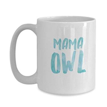Imagem de Caneca Mama Owl - Caneca de café de cerâmica - Chá chocolate quente