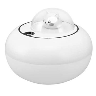 Imagem de Umidificador, silencioso mini umidificador de mesa bonito gato escultura portátil traz felicidade para casa (branco)