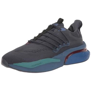 Imagem de adidas Tênis de corrida masculino Alphaboost V1, Azul-marinho sombra/azul royal/vermelho sombreado, 7.5