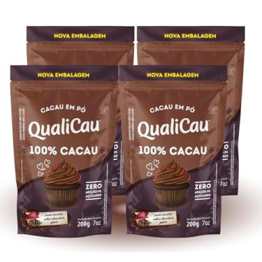 Imagem de Kit Com 04 - Cacau em Pó 100% Cacau 200g QualiCau