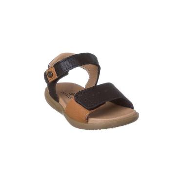 Imagem de Sandália Infantil Masculina Ortopé Autentica Couro Preta