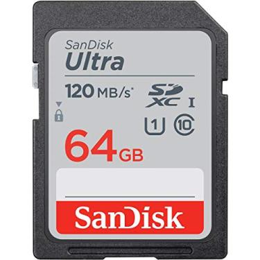 Imagem de SanDisk Cartão de memória Ultra SDXC UHS-I de 64 GB - 120 MB/s, C10, U1, Full HD, cartão SD - SDSDUN4-064G-GN6IN
