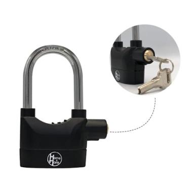 Imagem de Cadeado com Sistema de Travamento e Proteção Anti-Furto para Carros e Motos com Alarme Sonoro