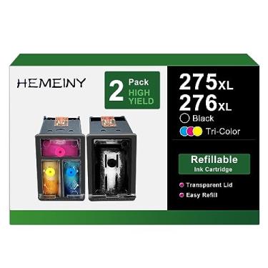 Imagem de HEMEINY Cartuchos de tinta recarregáveis 275XL 276XL compatíveis com impressora Canon Pixma TR4720 TR4722 TR4700 TS3522 TS3520 TS3500