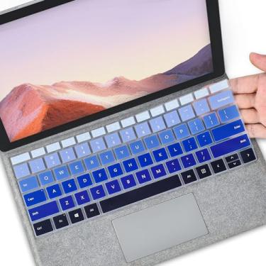 Imagem de CaseBuy Capa de teclado para Microsoft Surface Pro 7 Plus /7+, 2021 2020 Surface Pro 7 / Surface Pro 6 2018 / Surface Pro 5 2017 / Surface Pro 4, acessórios Surface Pro, azul gradual