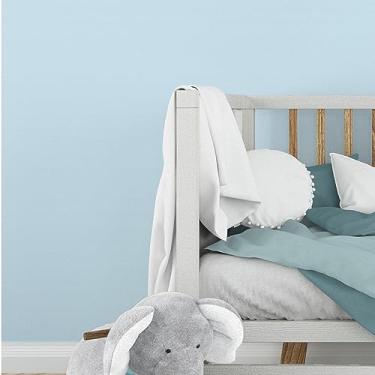 Imagem de Papel De Parede Adesivo Azul Liso Autocolante Quarto Menino Sala Lavável 3m