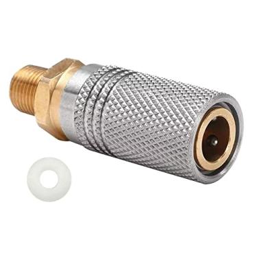 Imagem de Paintball PCP 1/20.3 cm NPT acoplador de rosca macho HPA CO2 tanque de ar refil conector de desconexão rápida adaptador de liberação rápida