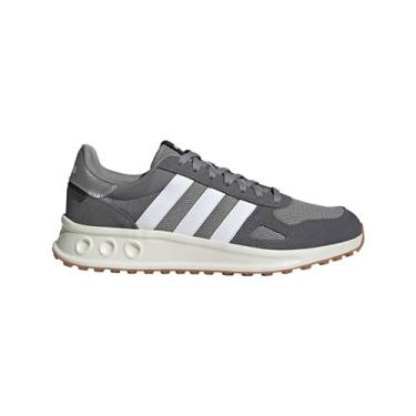 Imagem de adidas Tênis masculino Run 84, Cinza maciço/branco/prata fosca, 46