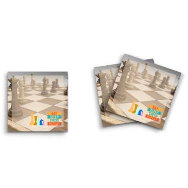 Imagem de Butler in the Home Sticky Notes Pacote com 3 7,6 cm x 7,6 cm, 50 folhas por bloco, repetição de xadrez, blocos de notas engraçados e fofos, papel planejador de diário