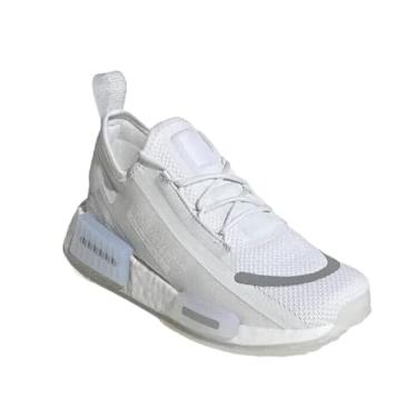 Imagem de adidas Tênis unissex Big Kids NMD_R1 SPECTOO, branco nuvem, branco cristal/prata metálico, Branco nuvem/branco cristal/prata metálico, 18