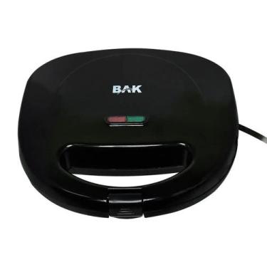 Imagem de Sanduicheira Elétrica Antiaderente Grill Bak 110V