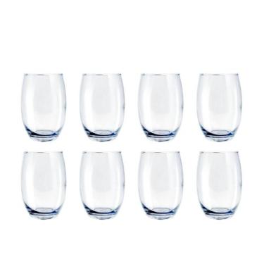 Imagem de Jogo de 8 Copo De Vidro Transparente Amber Pasabahçe 450ml - PRATICASA
