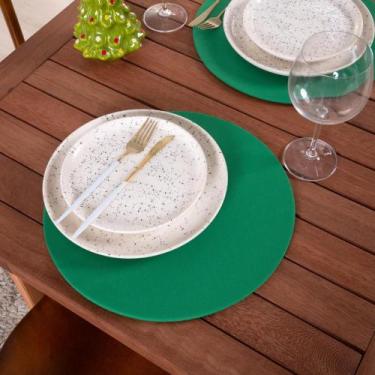 Imagem de Kit 12 Capa de Sousplat + Base MDF Mesa Posta Natal - Valle Enxovais, 