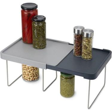 Imagem de rateleira Expansível, Organizador De Aço Inoxidável, Suporte De Microo