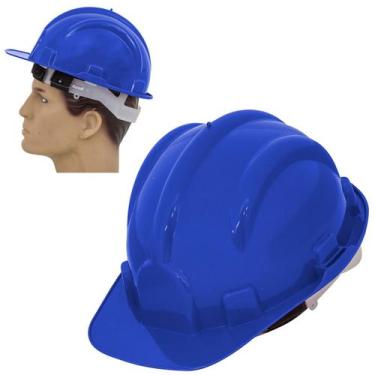 Imagem de Capacete de Segurança Aba Frontal Epi Obra Azul Delta Plus - ProSafety