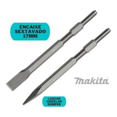 Imagem de Kit Ponteira Talhadeira Para Martelete Rompedor Sextavado - MAKITA