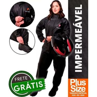 Imagem de Capa De Chuva Moto Impermeavel Pioneira Plus Size Grande, EG