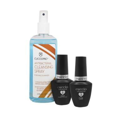 Imagem de Kit Preparadores Alongamento Cuccio Desidratador Primer Prep