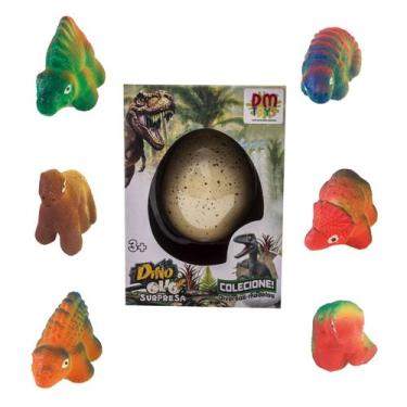 Imagem de Ovo De Dino Colorido Divertido Faça Seu Dinossauro Nascer - DM Toys