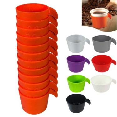 Imagem de Conjunto Copete 12 Porta Copos Descartável Cantinho Do Café Chá Em Plá