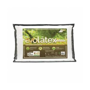 Imagem de Travesseiro Fibrasca Evolátex Alto Tradicional 70cm X 16cm Cor Branco,