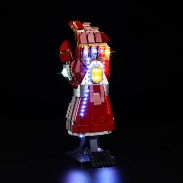 Imagem de BrickSoul Led Light Kit for Lego 76223 Marvel Nano Gauntlet, Compatible with 76223 Lego, Light Up Your Legos - Classic Version