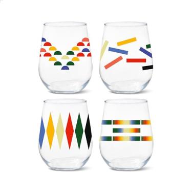 Imagem de TOSSWARE RESERVE 473 ml Stemless Wine Extraordinary Together Series, CONJUNTO DE 4, Qualidade Premium, Seguro para Lava-Louças Tritan e Resistente ao Calor Inquebráveis Copos de Plástico Impresso