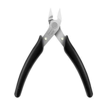 Imagem de VANCAFUL Cortadores de fio, cortadores nivelados, microcortadores ESD, cortadores laterais de aço inoxidável, alicate de corte Sprue com cabo de silicone com mola para cortar fio de cobre e plástico 16AWG (8)