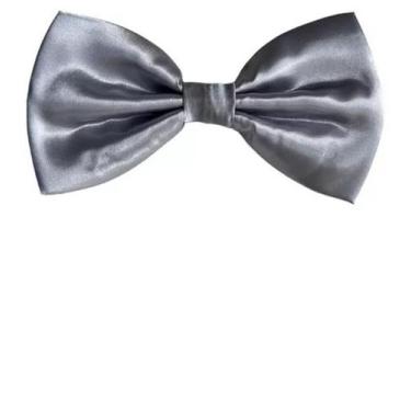 Imagem de Gravata Borboleta Social Com Regulador Ref: 247 - karecato, Cinza, Inf