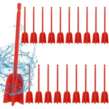 Imagem de WOPPLXY 20 peças de acessório de broca de misturador de tinta, agitador de tinta para broca, misturador de tinta de hélice, misturador de resina, pás de plástico epóxi para misturar resina, epóxi,