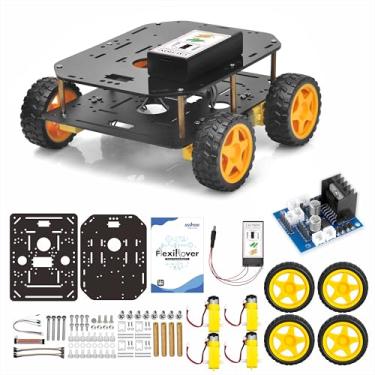 Imagem de OSOYOO FlexiRover Building Kit for Arduino – Customizable Robot Car Chassis with 4 TT Motors and Wheels, Ideal for Robotics Development (Not Included Main Board for Arduino)