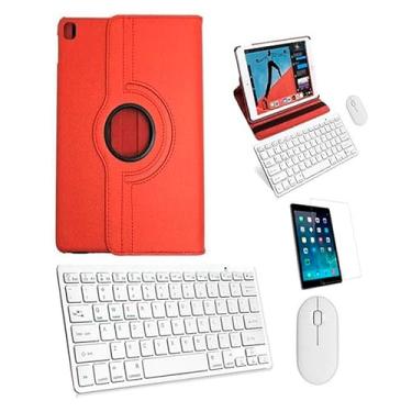 Imagem de BDNET, Kit Capa Verm Teclado/mouse/pel iPad 2020 8a Geração 10.2