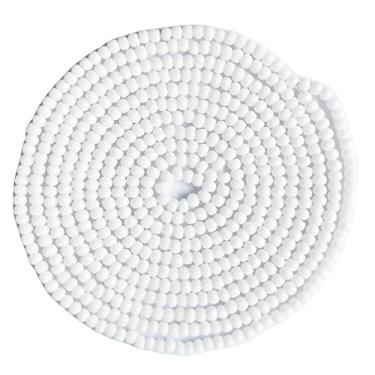 Imagem de Bala&Fillic Contas de semente redondas de 2 mm 9500 peças/100 gramas em saco 12/0 contas brancas pequenas de sementes artesanais para fazer joias, brincos, pulseiras, colar (branco)