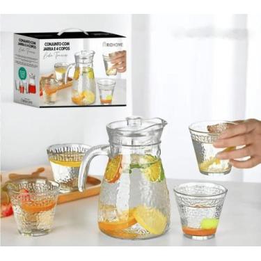 Imagem de Conjunto Com Jarra  1050ml E 4 Copos 245ml Trancoso - Rio Home