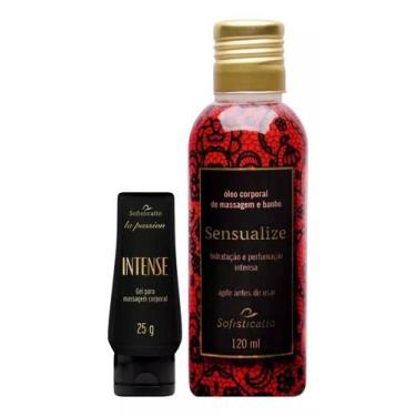 Imagem de Gel Lubrificante Intense + Óleo Corporal Para Banho e Massagem Sensual
