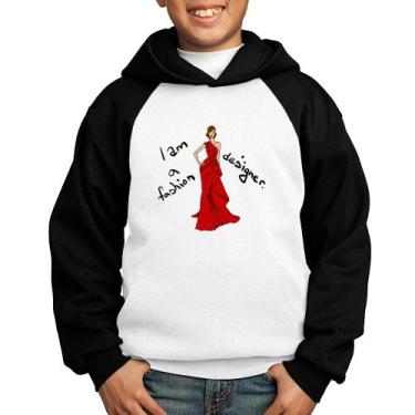 Imagem de Moletom Infantil Fashion Designer - Foca na Moda, Branco, Preto, 6