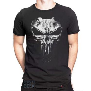 Imagem de Camiseta The Punisher Camisa Justiceiro Caveira Geek - KING OF GEEK, M