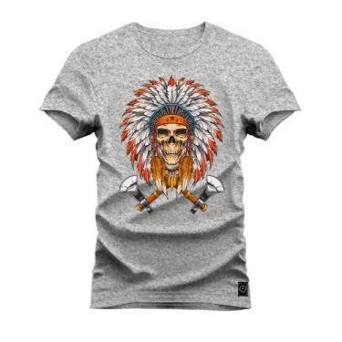 Imagem de Camiseta Premium Estampada Algodão 30.1  Caveira Foice - Nexstar, GG, 