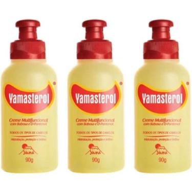 Imagem de Yamasterol Babosa Creme p/ Cabelo 90g (Kit C/03) - YAMA COSMETICOS