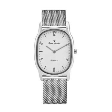 Imagem de Relógio Pulso Jean Vernier Unissex Aço Inoxidável JV00072A , Prata