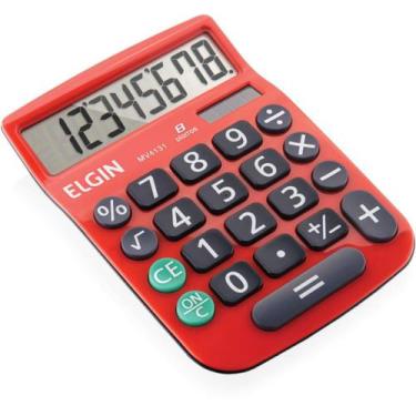 Imagem de Calculadora de Mesa 8 Dígitos MV4131 com Visor e Alimentação SOLAR/BAT