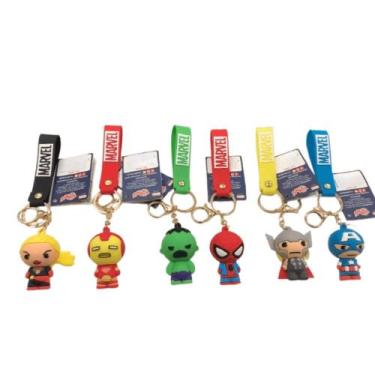 Imagem de Chaveiros Marvel Super-Heróis Thor, Hulk e Mais - Toyng, VERMELHO, U