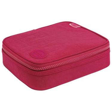 Imagem de Estojo Box Académie Nylon Escolar Com Divisória 24 Elásticos - Tilibra