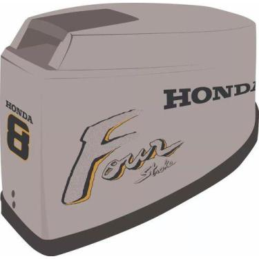 Imagem de Kit Adesivo Faixa Motor De Popa Honda 8 Hp Four - SPTS